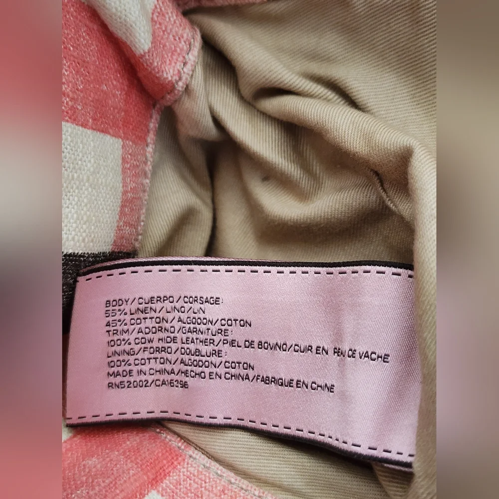 JUICY COUTURE shoulder bag linen blend & leather